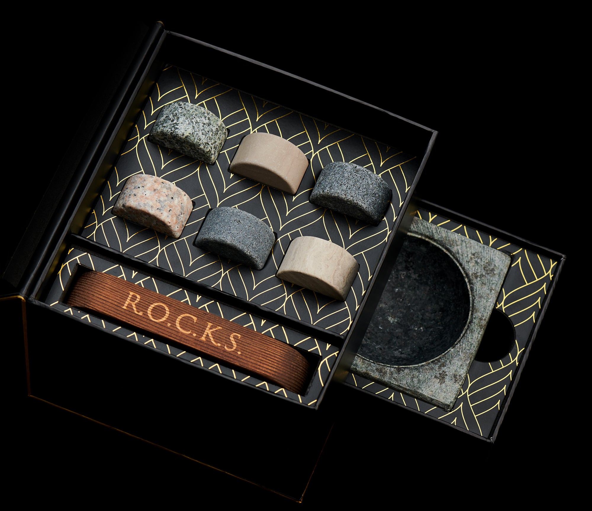 Coffret Cadeau Pierres à Whisky avec Coupe Cigare & Cendrier - Mathon - 3