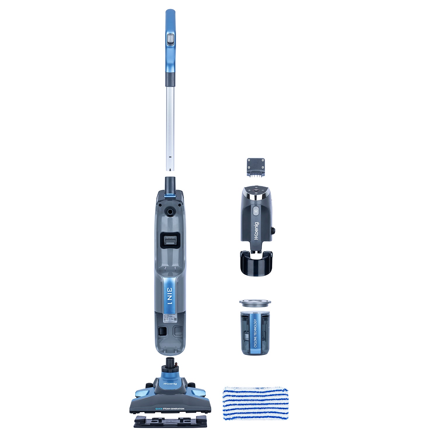 Aspirateur vapeur 3 en 1 - ARYA600 H.Koenig - Mathon - 4