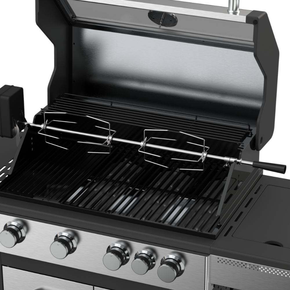 Kit de rôtisserie noir Laguiole Cuisson - Mathon - 2