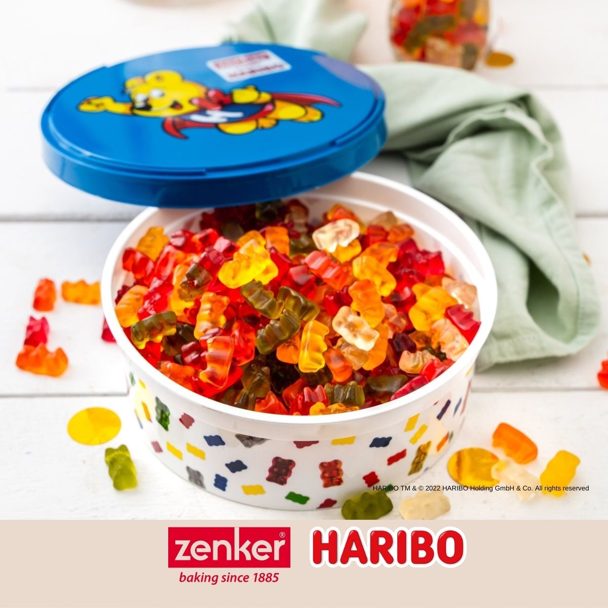 Boîte alimentaire avec couvercle en plastique 18,5 cm Zenker Haribo Zenker - Mathon - 2