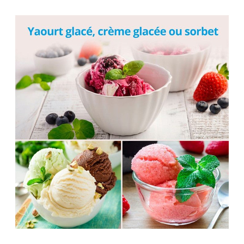 Medion Sorbetiere Et Yaourtiere électrique En Aluminium Avec Compresseur, Machine A Glace D