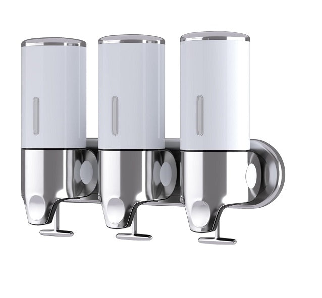 Distributeur de savon mural 3 en 1 de 1500 ml blanc Vendos85 - Mathon