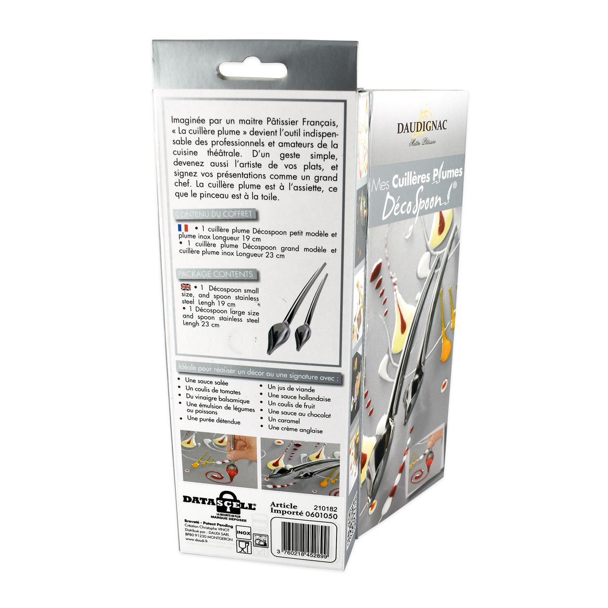 Lot de 2 cuillères plumes à décoration pâtissière Jean Daudignac Fackelmann - Mathon - 9