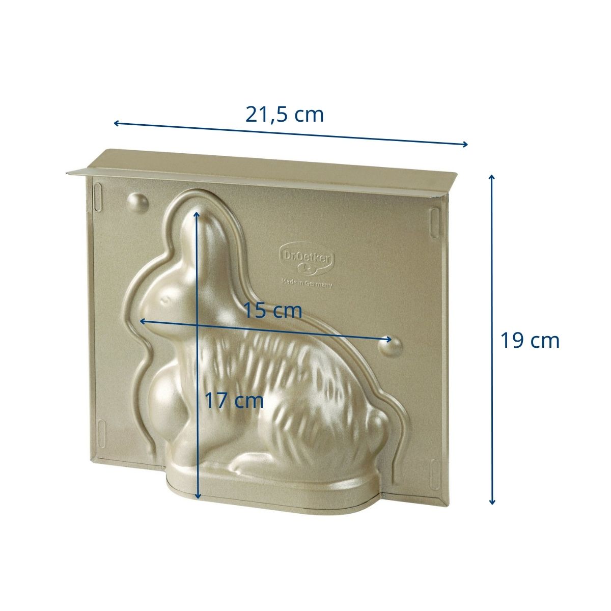 Moule à gâteaux 3D en forme de lapin de Pâques 600 ml Dr. Oetker - Mathon - 3