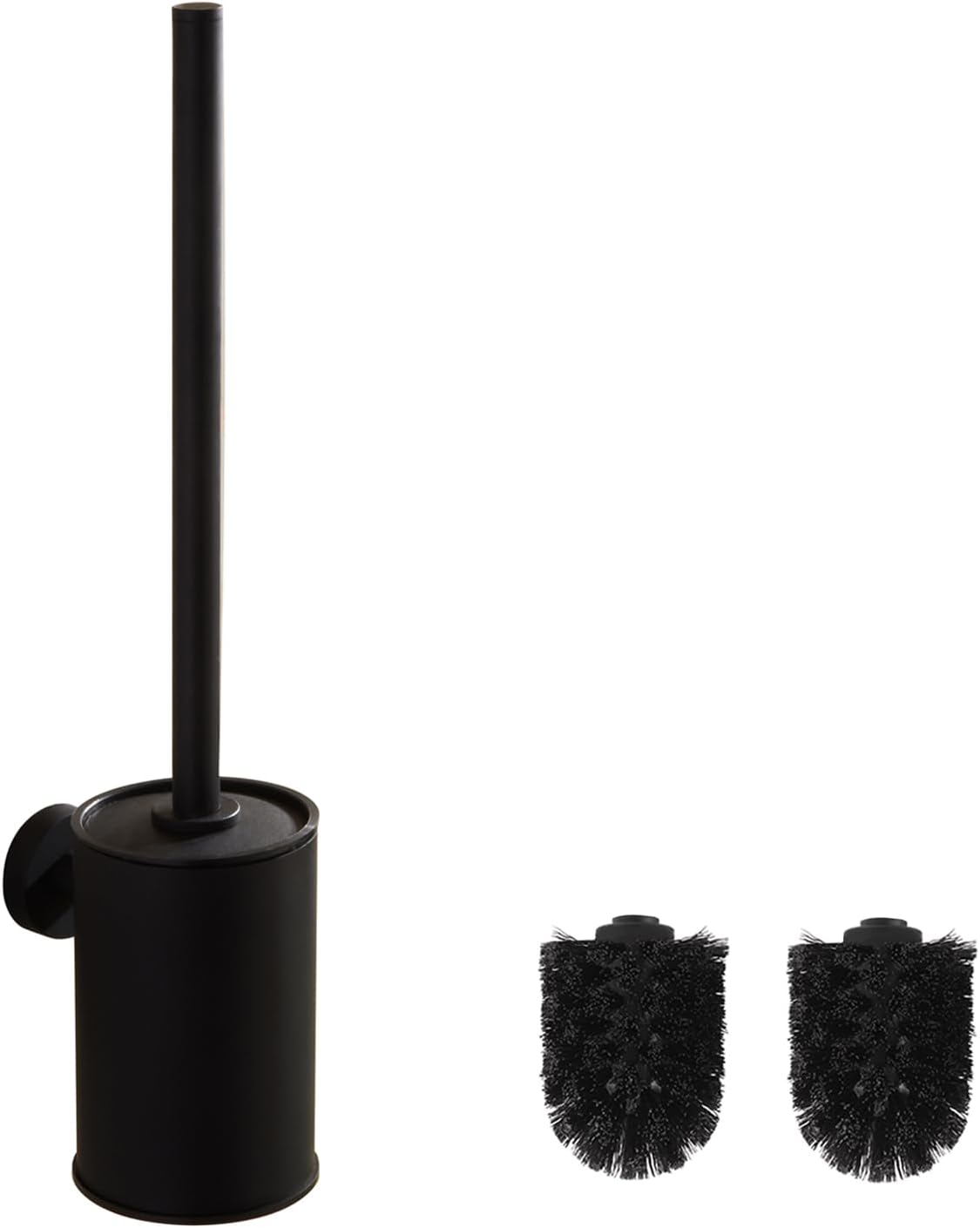 Brosse WC Murale Noir Mat en Acier Inoxydable Vendos85 - Mathon