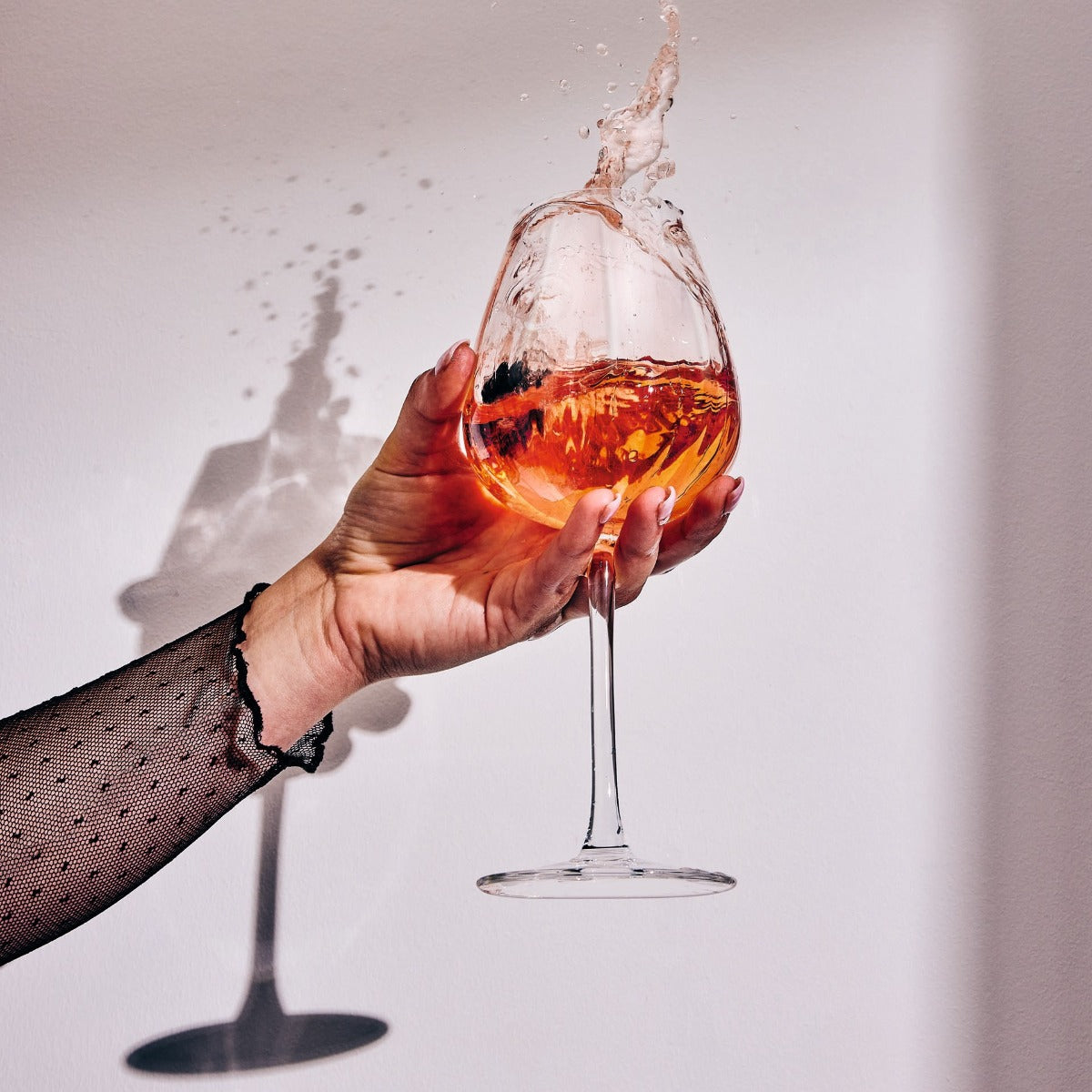 Ensemble 8 verres à pied et verres à eau Swirly - Cristal d