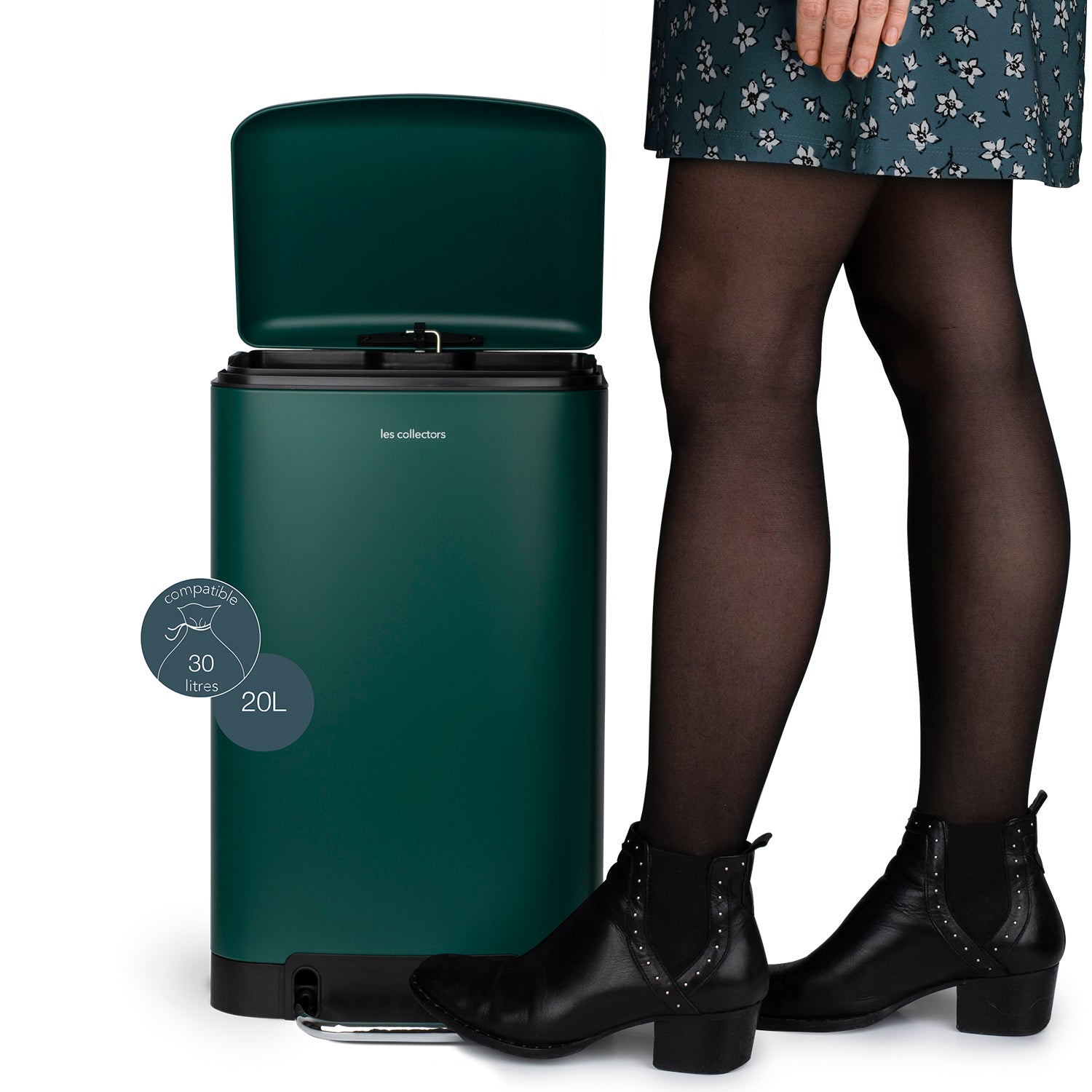 Poubelle à pédale 20L, green duck edition - N°501 Les Collectors - Mathon - 6