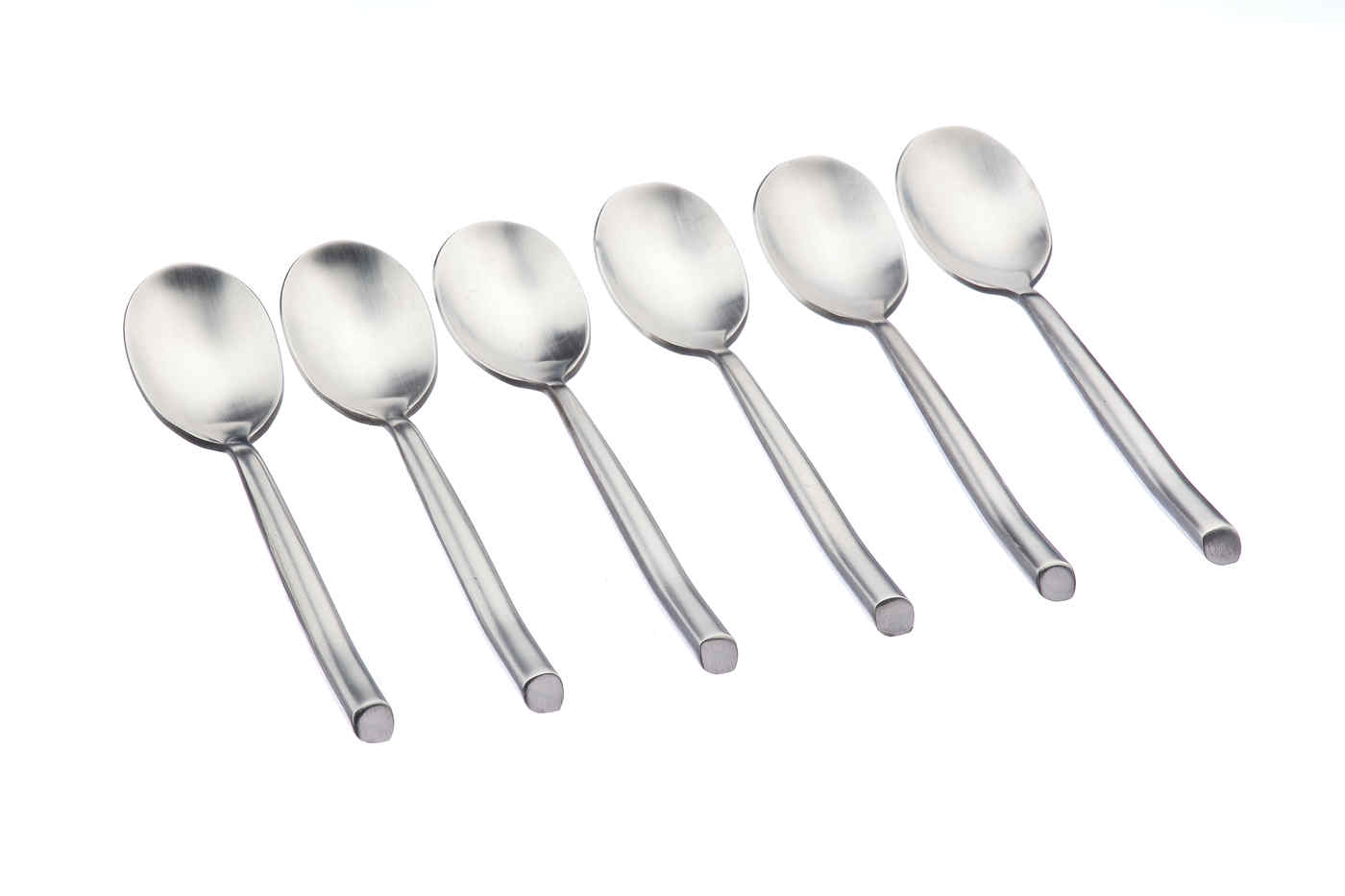 Lot de 6 petites cuillères en inox argent D Björn - Mathon - 1