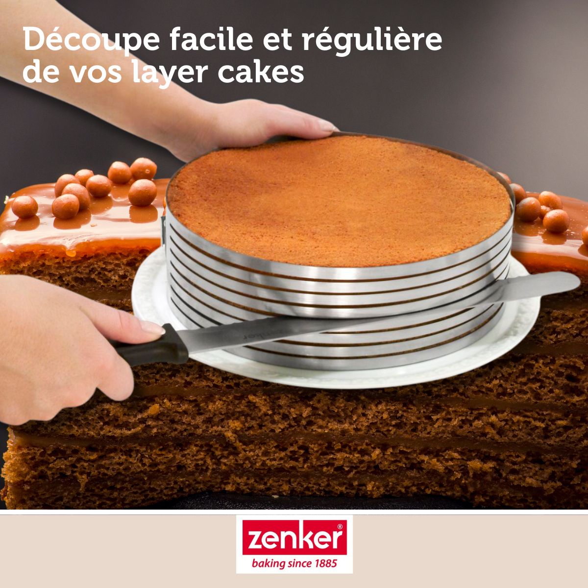 Ensemble de 2 Couteaux professionnel pour gâteau 30 cm Zenker Smart Pastry Zenker - Mathon - 4