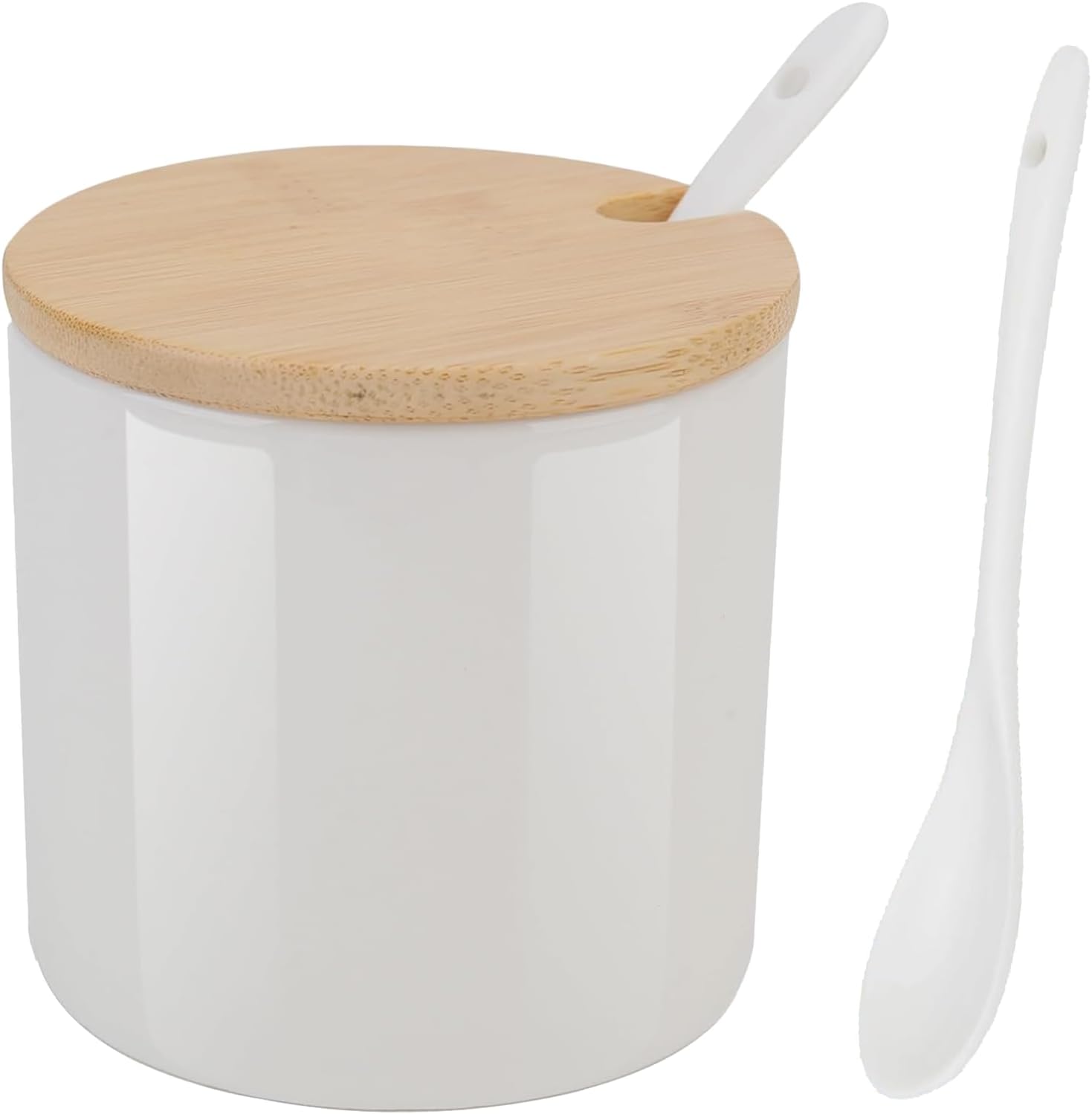 Pot à Épices Céramique Blanc 230 ml avec Cuillère Vendos85 - Mathon