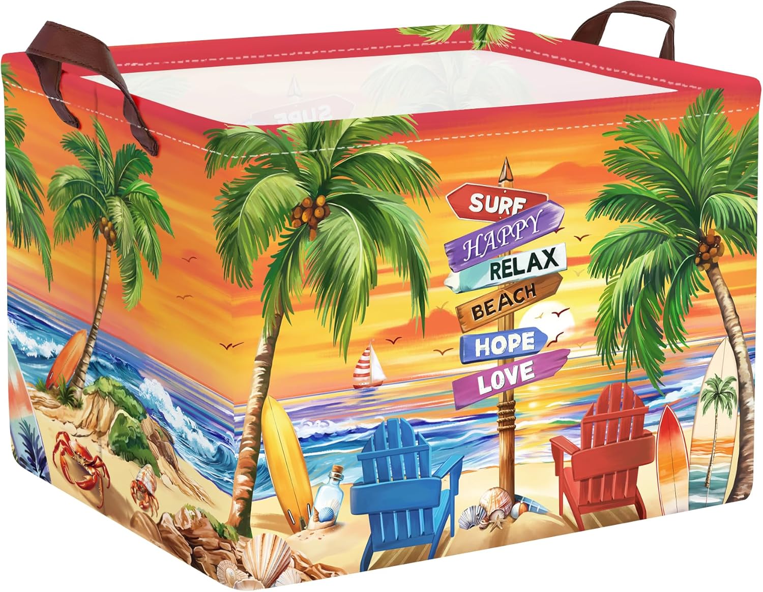 Panier à linge rectangulaire “Bord de Mer” 36L Vendos85 - Mathon