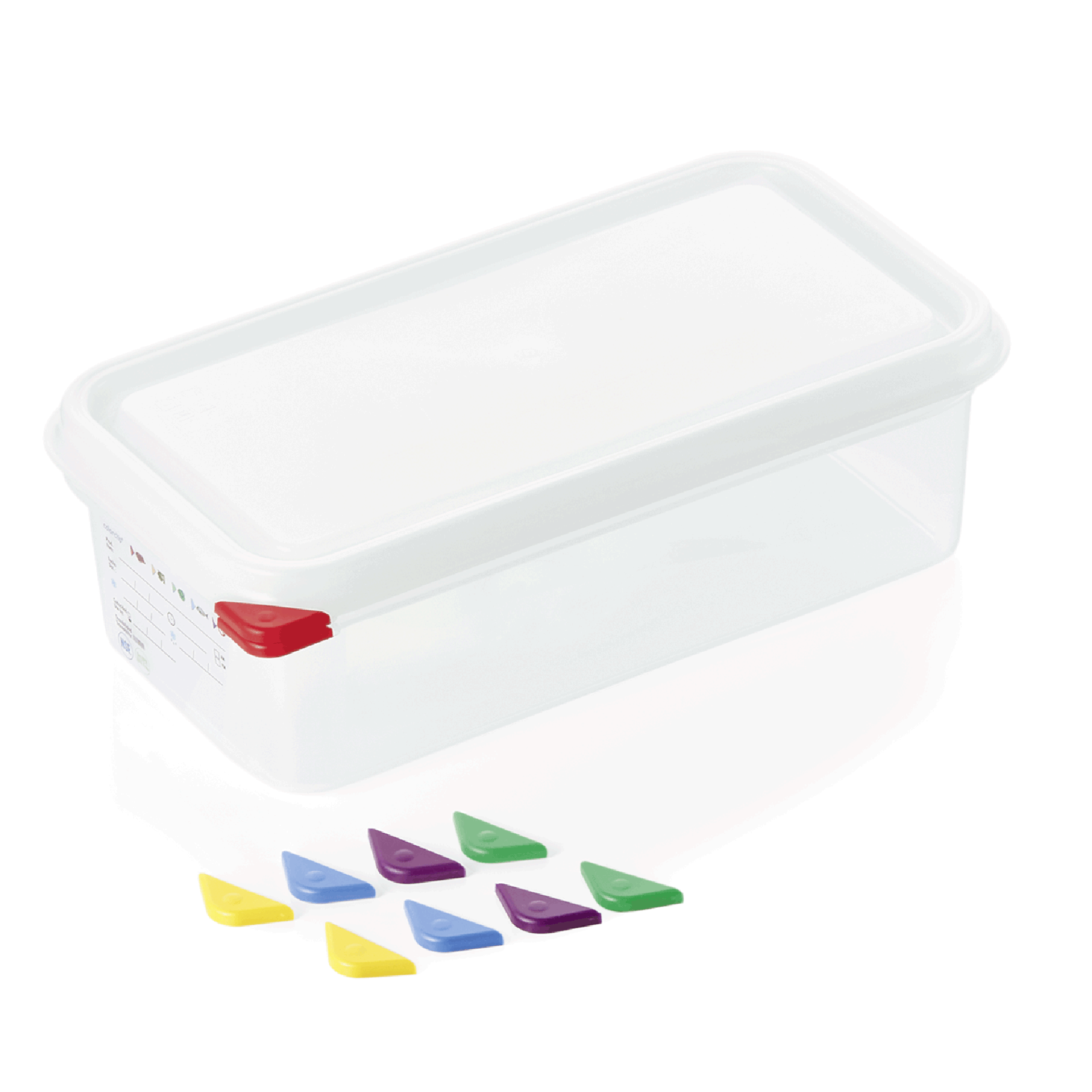 Bac GN 1/3 en Polypropylène 4 L H 100 mm Lot de 6 - WAS Germany - Mathon