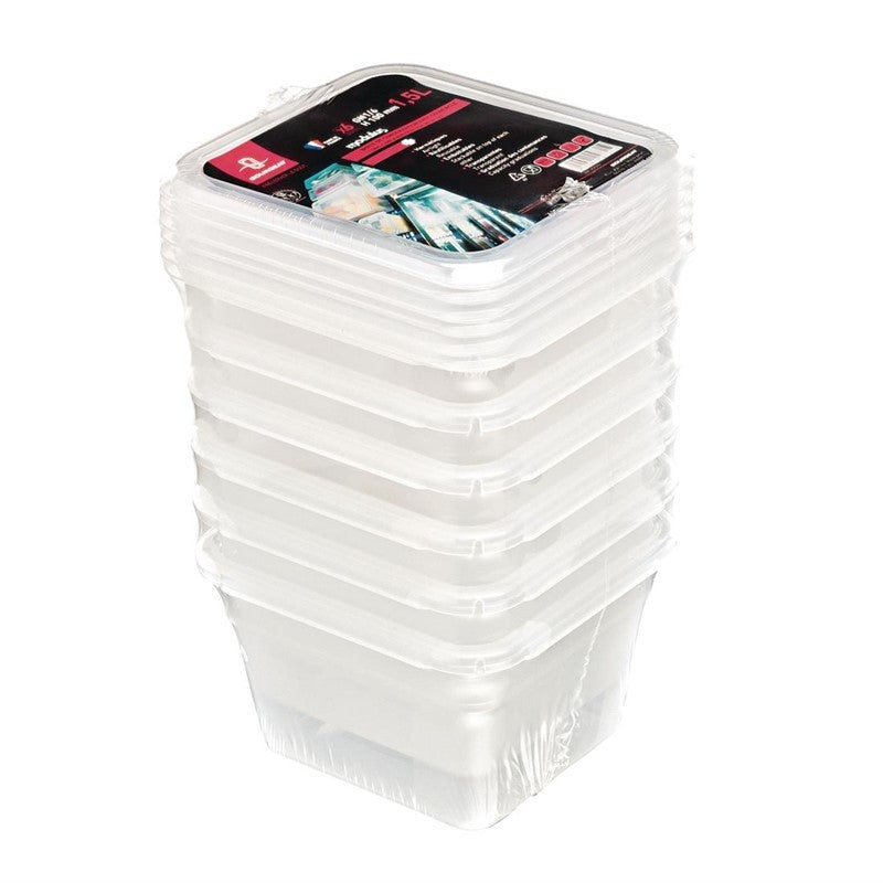 Conteneur de stockage avec couvercle -  GN 1/6 - Lot de 6 Bourgeat - Mathon - 1