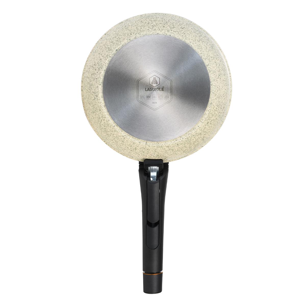 Set de 3 poêles vert amovible 20/24/28cm - "Jade" Laguiole Cuisson - Mathon - 3