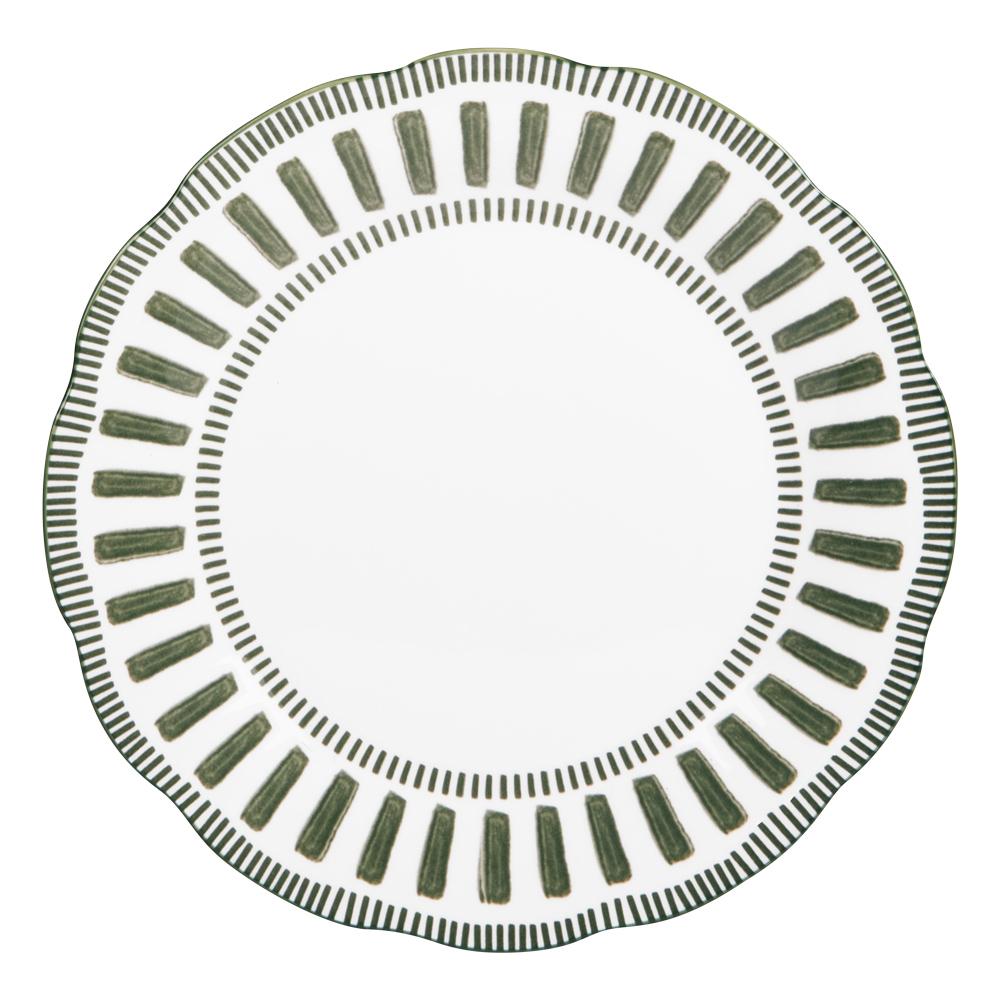 Assiette plate Napoli verte 27 cm (lot de 6) Table passion - Mathon - 2