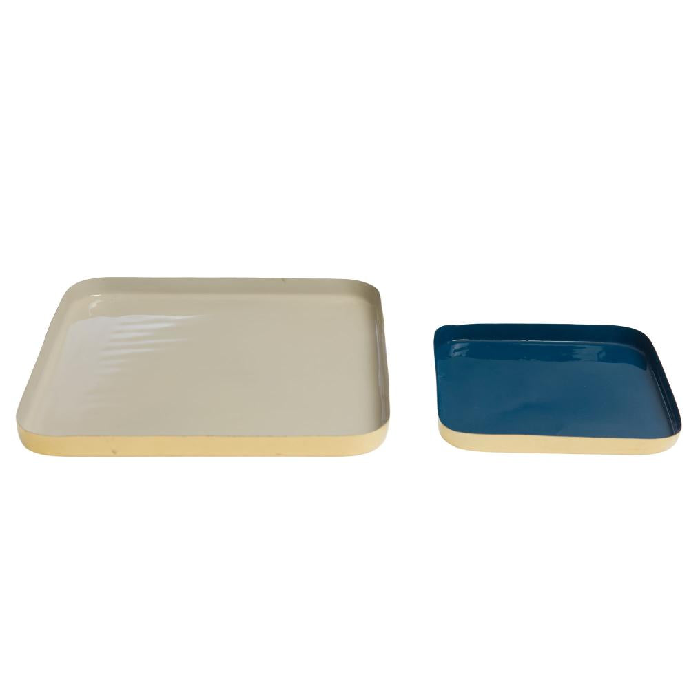 Set de 2 plateaux évasion métal Amadeus - Mathon - 2