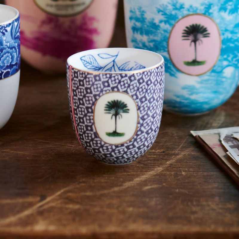 Lot de 6 Tasses à café sans anse Héritage Carreaux Bleus - 100ml Pip Studio - Mathon - 1