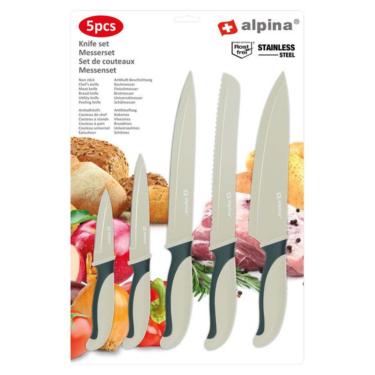 Set de 5 Couteaux de Cuisine Alpina - Mathon - 4