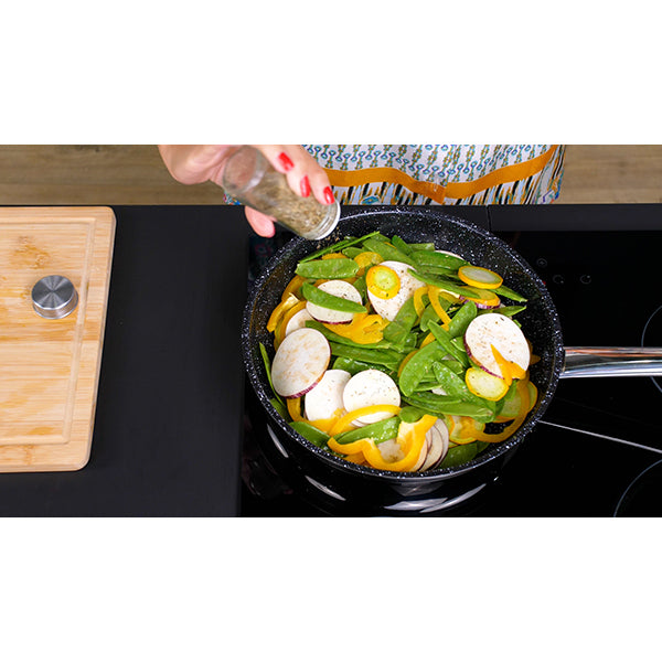 Poêle inox avec revêtement céramique 24 cm Kitchenpro - Mathon - 5