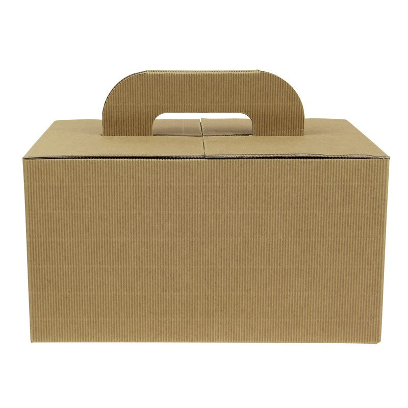 1Pcs - Boite carton kraft avec poignées "Lunchgo"  325x225x175mm FirstPack - Mathon - 6