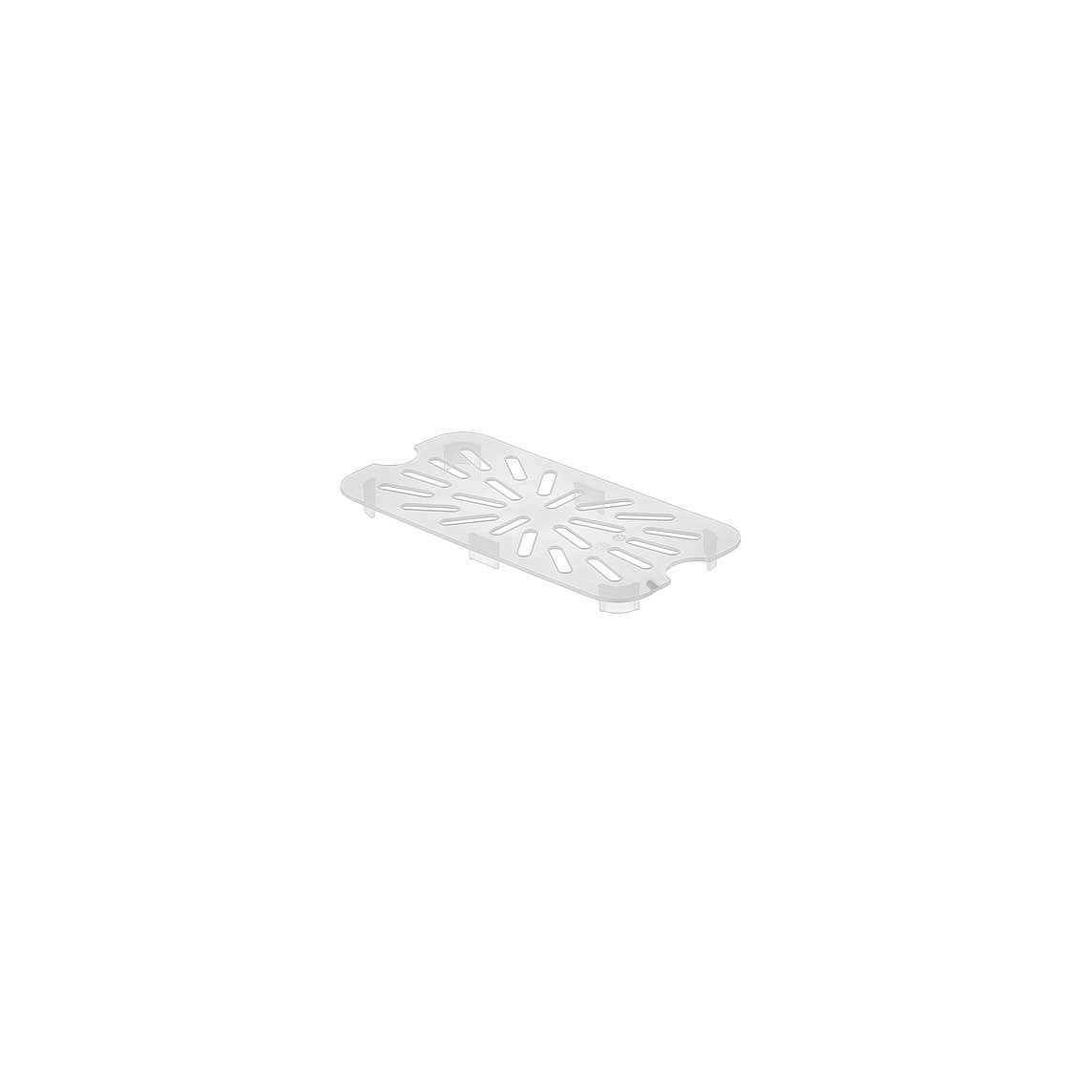 Égouttoir gastronorme en polypropylène GN 1/4 - 205x105x13mm - Matériel CHR Pro - Mathon