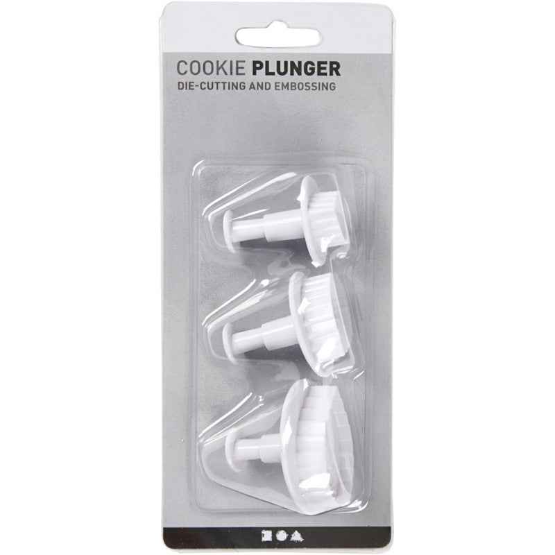 - Die Cuts With Stamp Leaf, 3pcs. 782878 Creativ Company - Mathon - 2