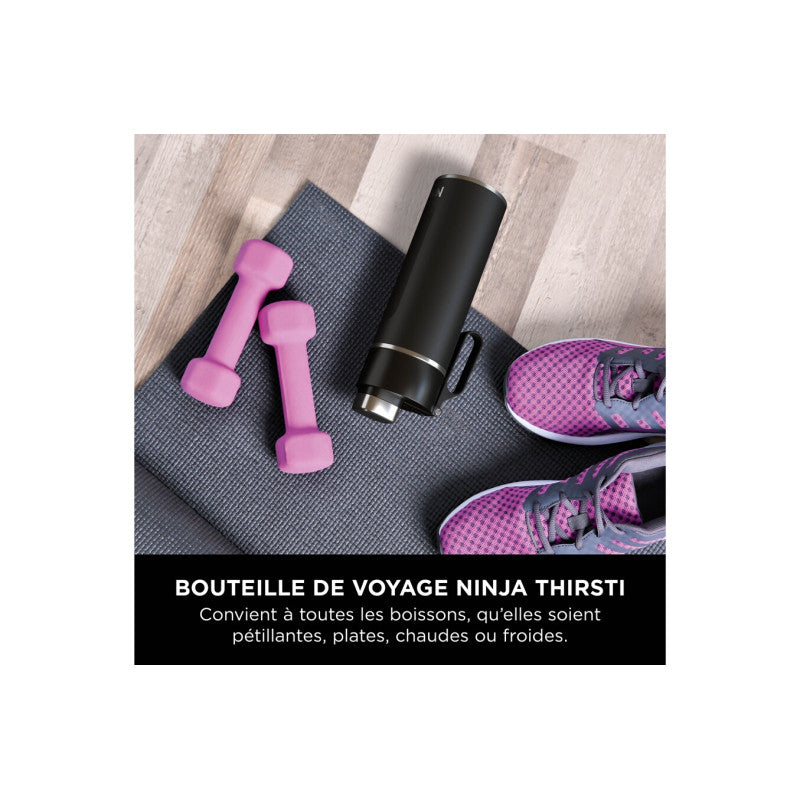 Cuisine Art De La Table Ninja Gourde Isotherme Thirsti Noire 530 Ml Ninja - Mathon - 5