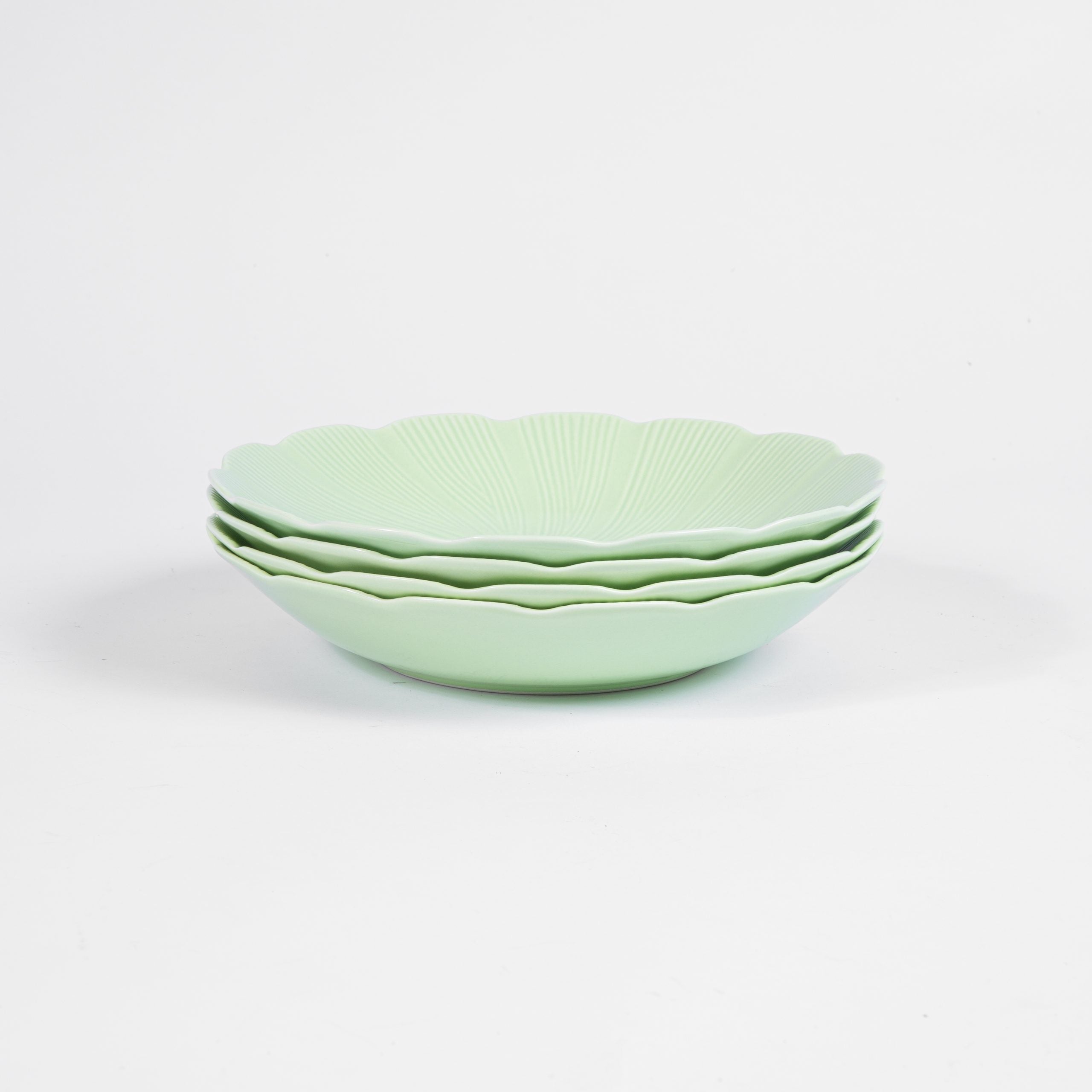 Assiette creuse TAHITI VERTE (22cm) OGRE La Fabrique - Mathon - 2
