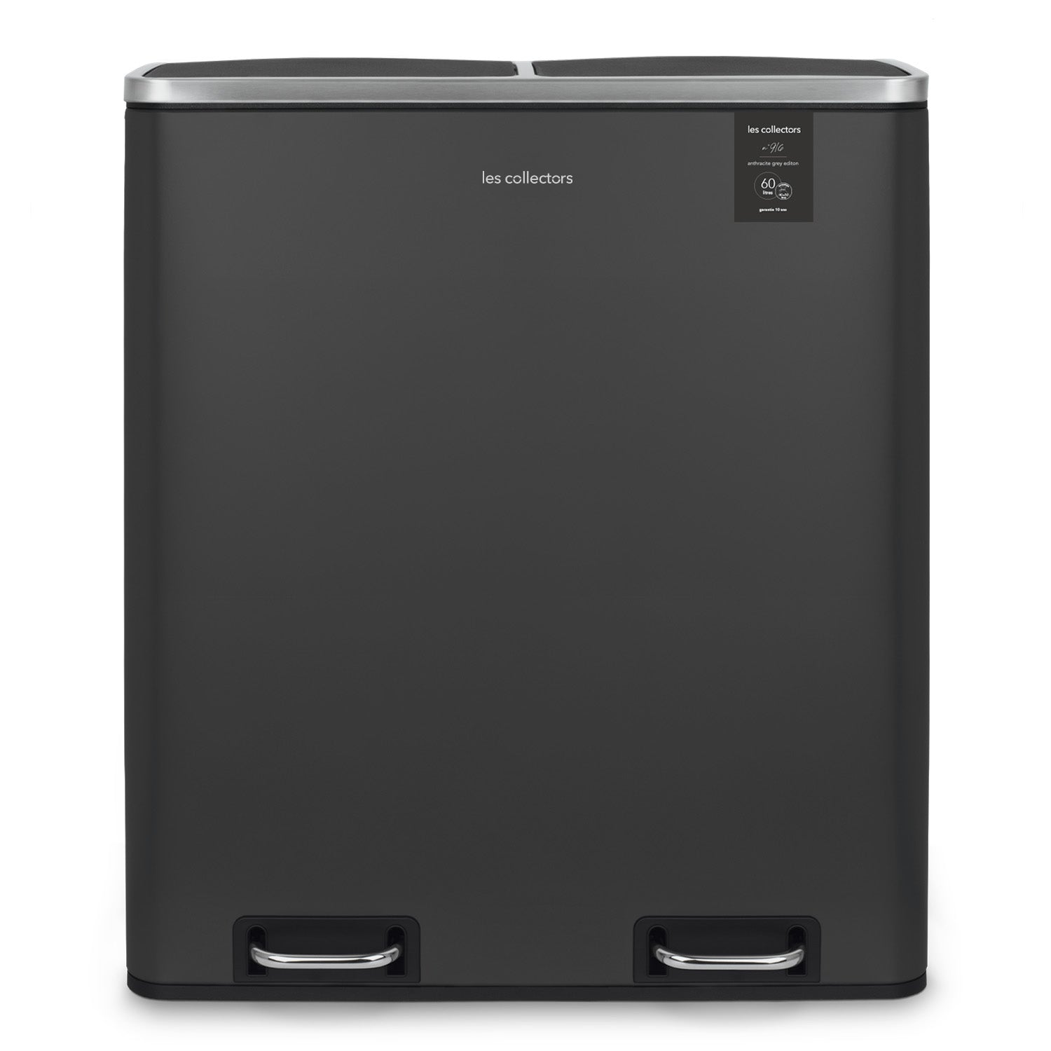 Poubelle à pédale 2 x 30L, grey edition - N°916 Les Collectors - Mathon - 1