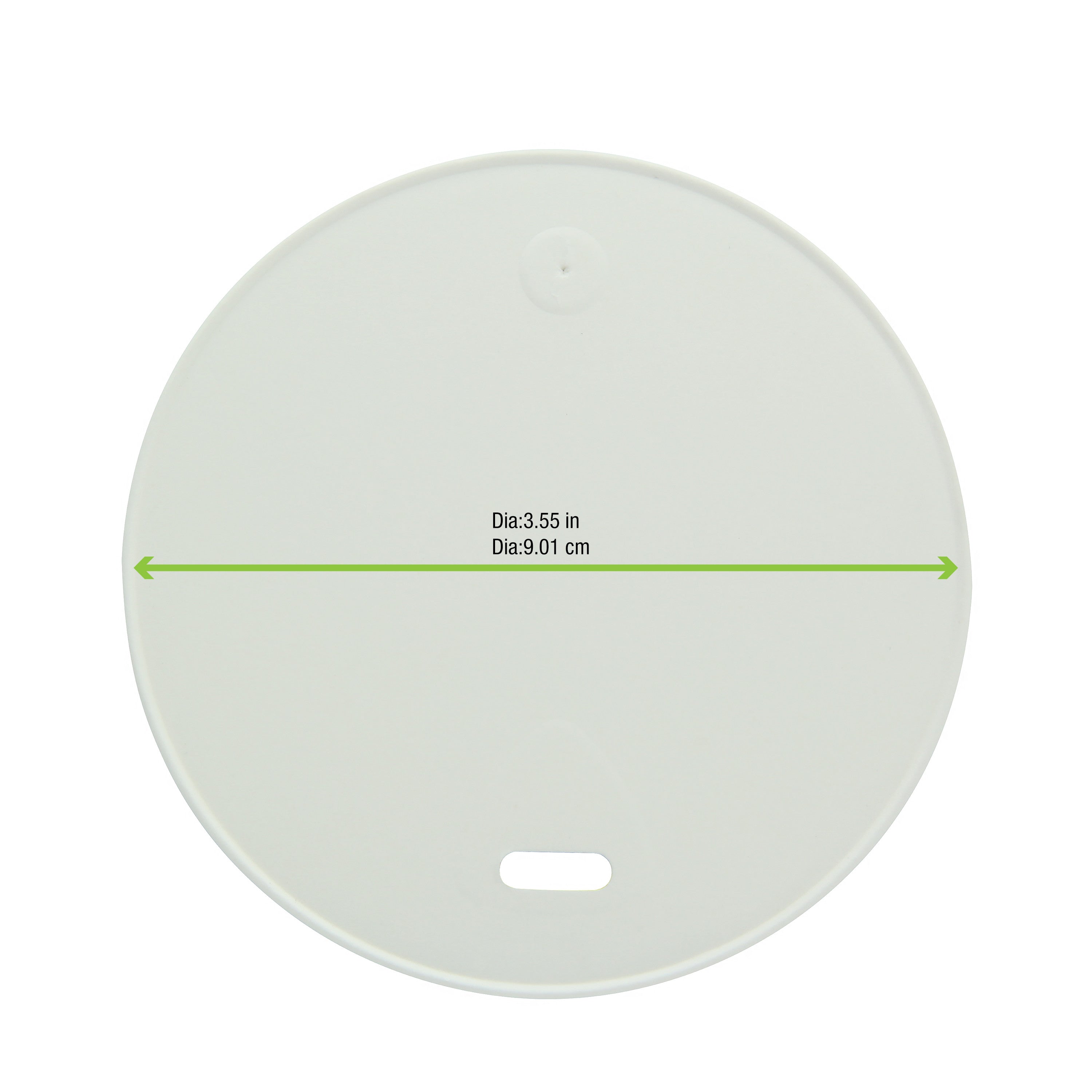 50Pcs - Couvercle carton blanc chaud et froid  H11mm FirstPack - Mathon - 2