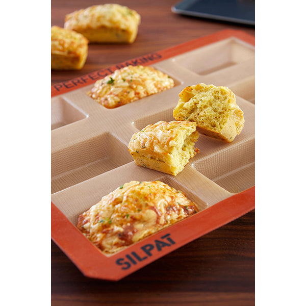 Plaque de 9 empreintes mini-cakes Silpat - Mathon - 6