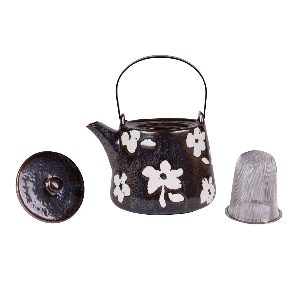 Théière avec filtre Sakura noire 1L Table passion - Mathon - 2