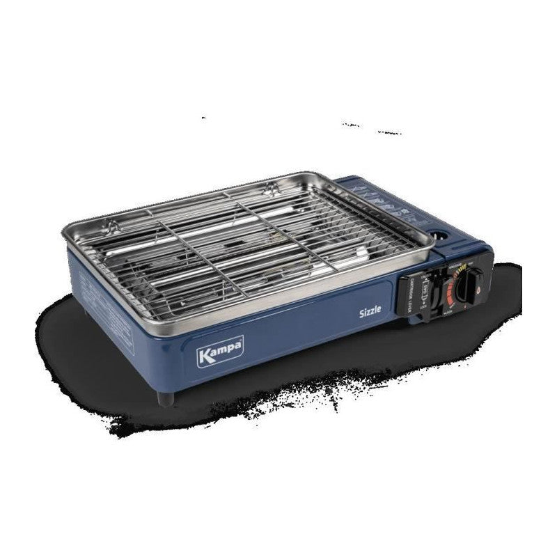 Gril Barbecue A Cartouche Gaz - Kampa - Sizzle - Bleu Kampa - Mathon