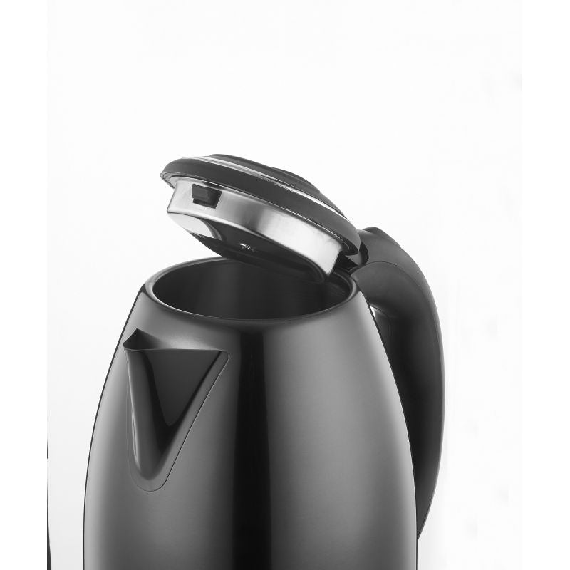 Bouilloire électrique 1.8L inox sans fil noir Herzberg HG5011-BLK Herzberg - Mathon - 3