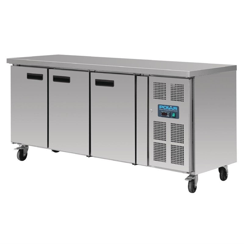 Table Réfrigérée Négative Inox - 3 portes - Polar - Mathon - 1