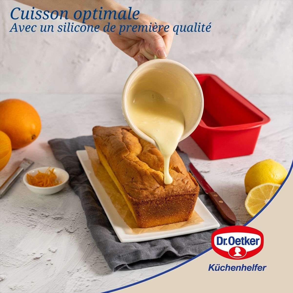 Moule à cakes en silicone 24 cm Dr Oetker Flexxibel Love Dr. Oetker - Mathon - 3
