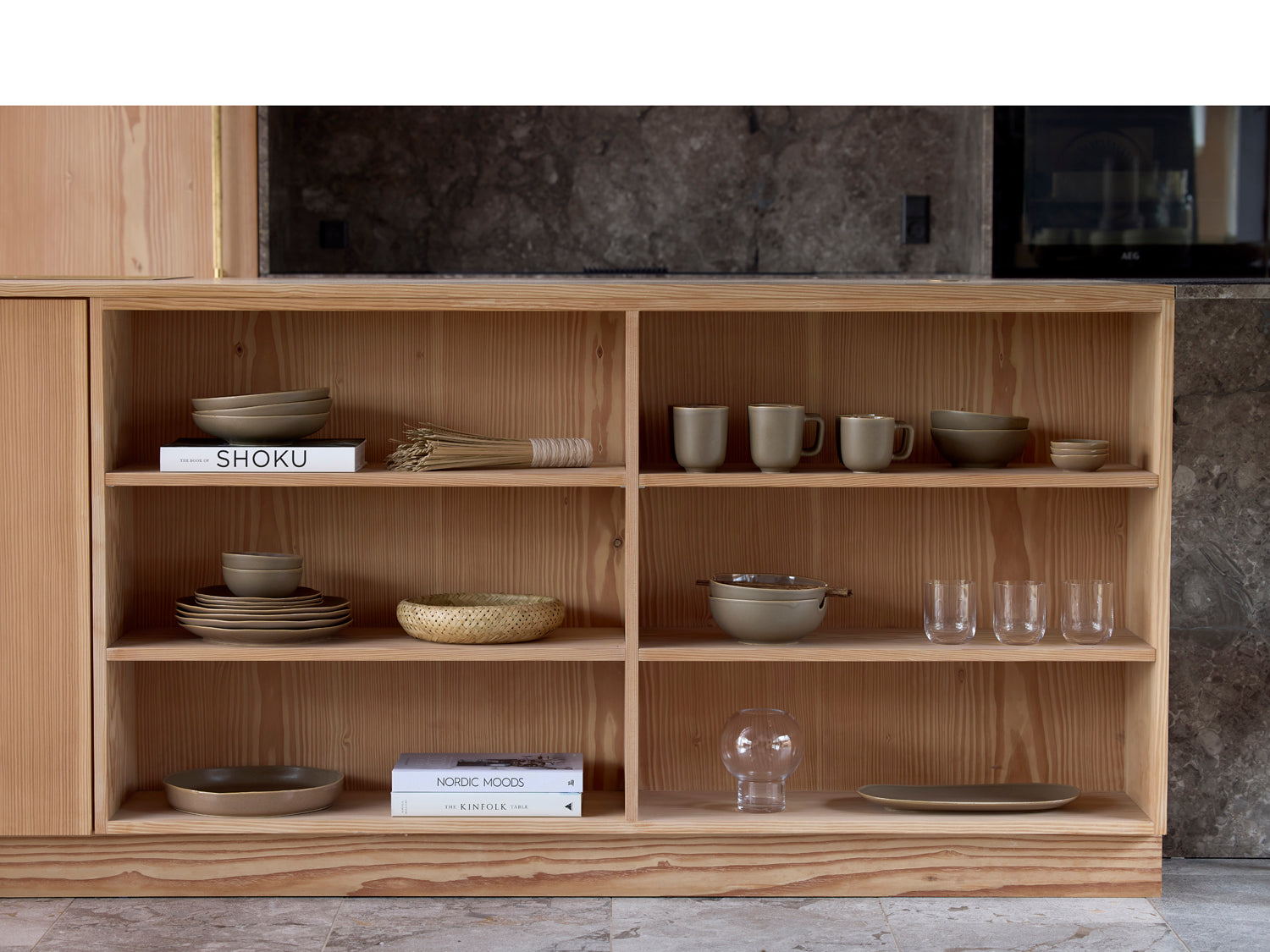 Assiette plate Shoku en Grès Marron chaud Villa Collection - Mathon - 5