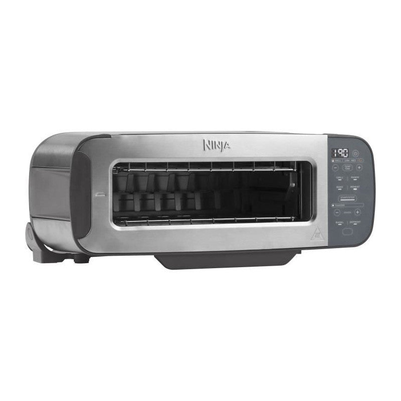 Grille-pain 3-en-1 - Ninja Foodi - St202eu - 2400 W - 1 Fente - 7 Fonctions - Inox Ninja - Mathon - 1