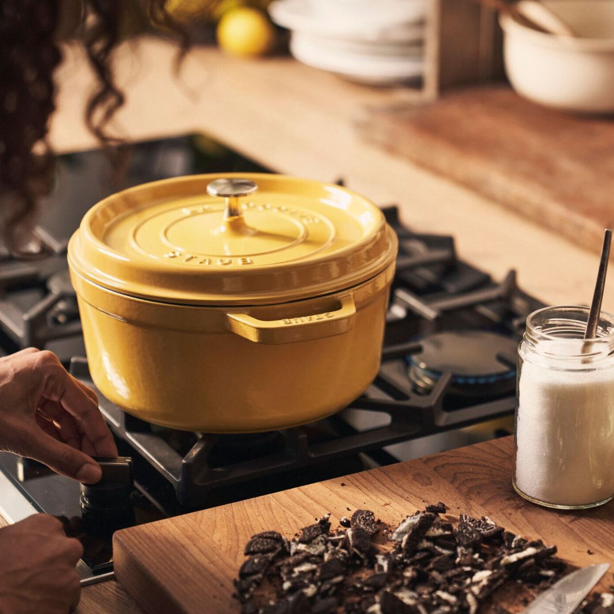 Cocotte 20 cm, Fonte, Rond(e), Citron Staub - Mathon - 2