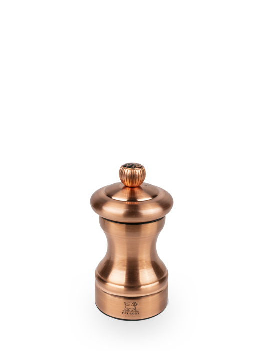 Bistro Chef Moulin à poivre manuel en inox, cuivré, 10 cm - 4in Peugeot - Mathon - 1