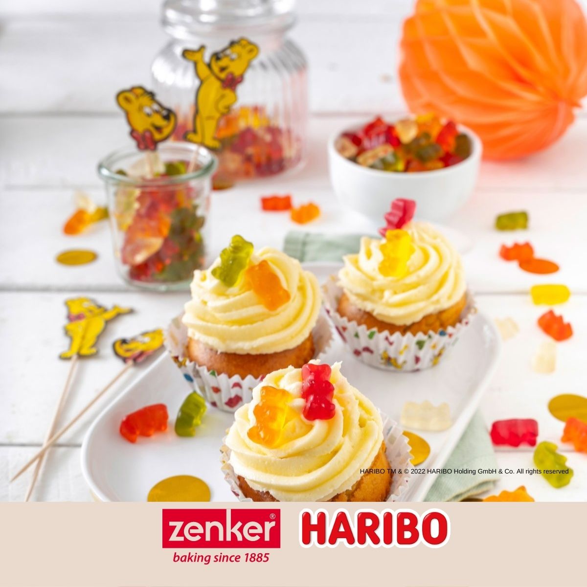 Lot de 48 piques décorés Zenker Haribo Zenker - Mathon - 6