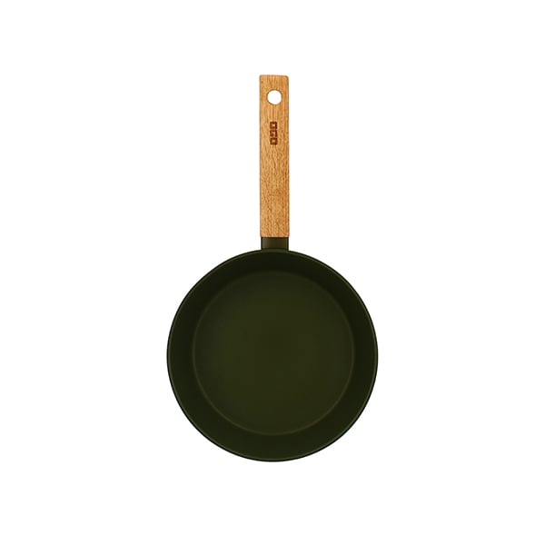 Poêle Ector induction aluminium revêtu manche en bois 20 cm vert Ogo - Mathon - 4