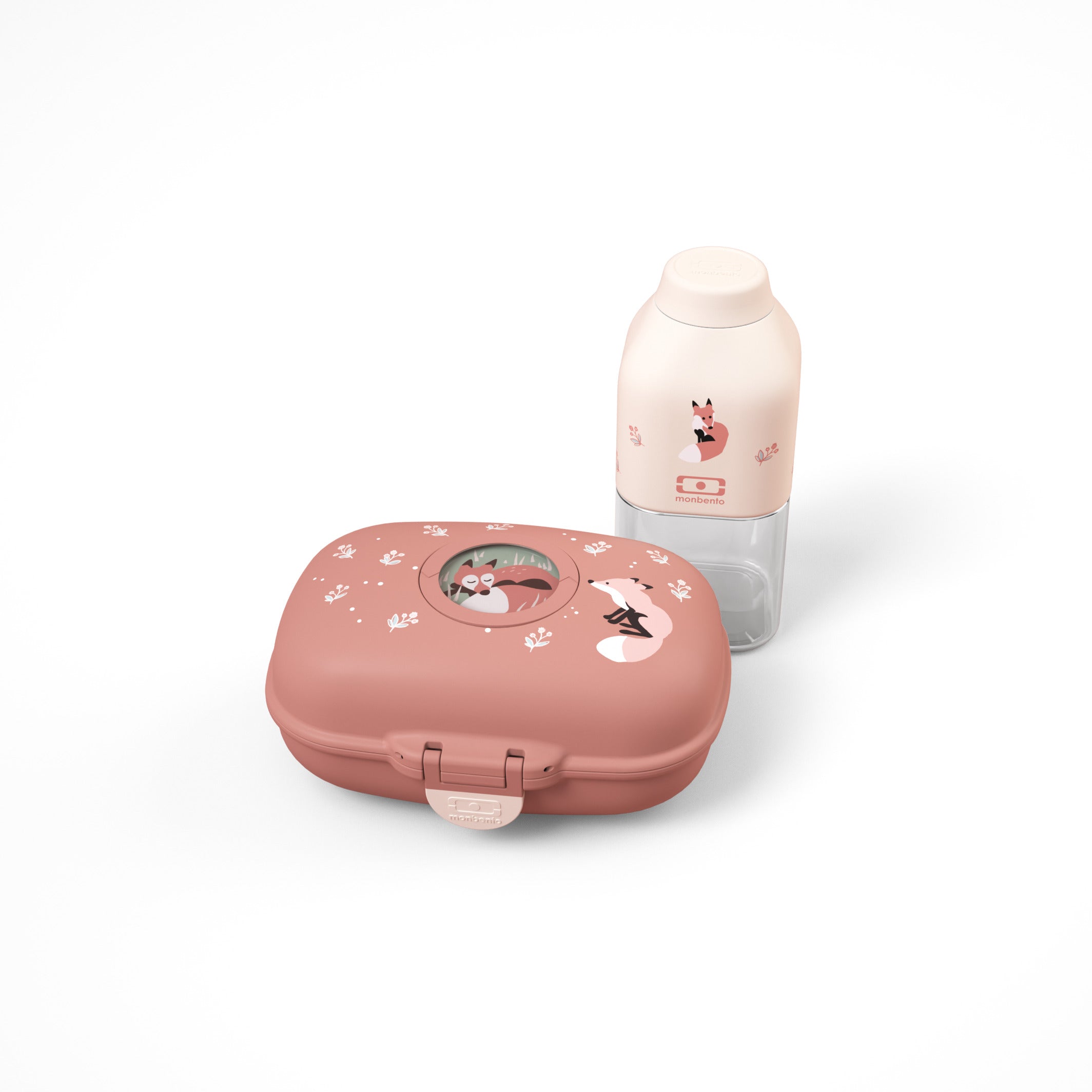 Coffret cadeau enfants boite à goûter Gram cannelle Fox 600ml Monbento - Mathon - 3