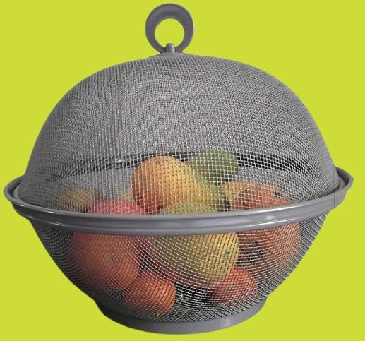 Corbeille à Fruits et Légumes Gris en Fer avec Couvercle Vendos85 - Mathon