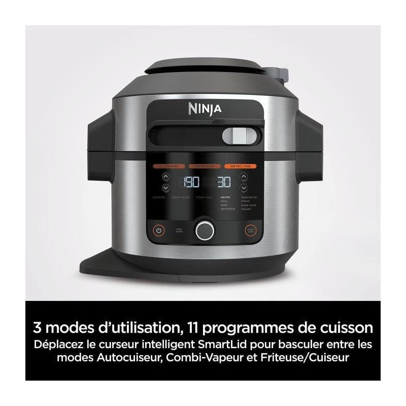 Ninja - Onelid Ol550eu - Multicuiseur 13 En 1 - 6l - 14 Programmes De Cuisson - 3 Modes D