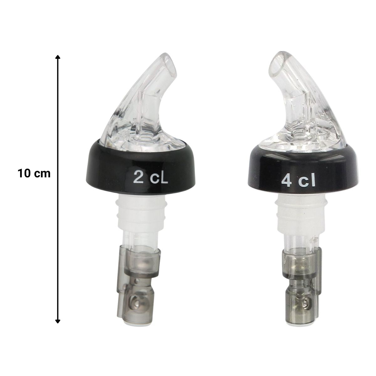 Set de 4 becs verseurs doseurs à alcool à bille 2 cl et 4 cl Fackelmann - Mathon - 3