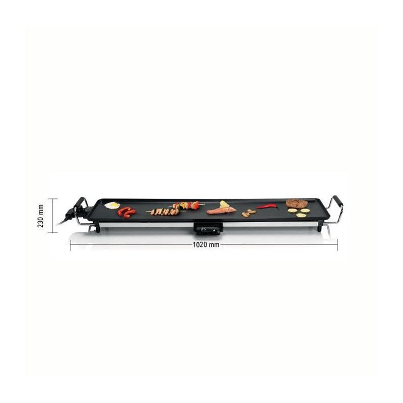 Little Balance 8239 Happy Plancha 90, Plancha électrique 8-10 Personnes, Plaque Xxl Anti-adhésive, Tout Aliment, 2000w, Noir/i Little Balance - Mathon - 2