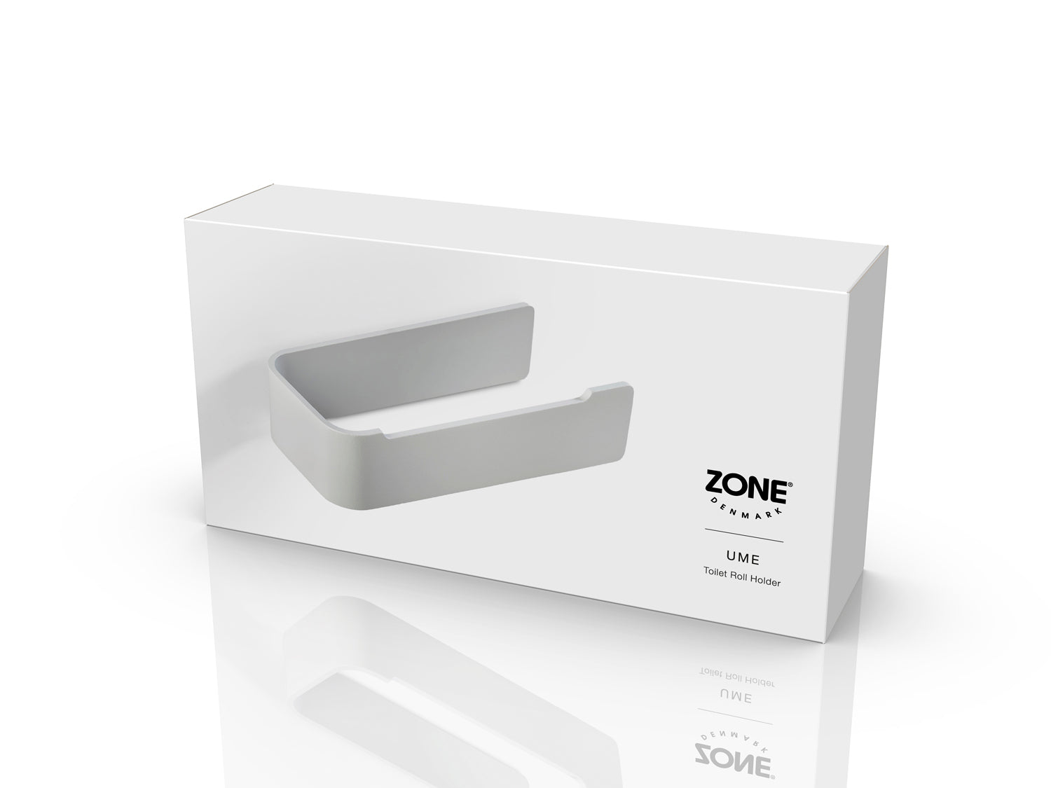 Porte-papier toilette Ume en Aluminium Gris clair Zone Denmark - Mathon - 3