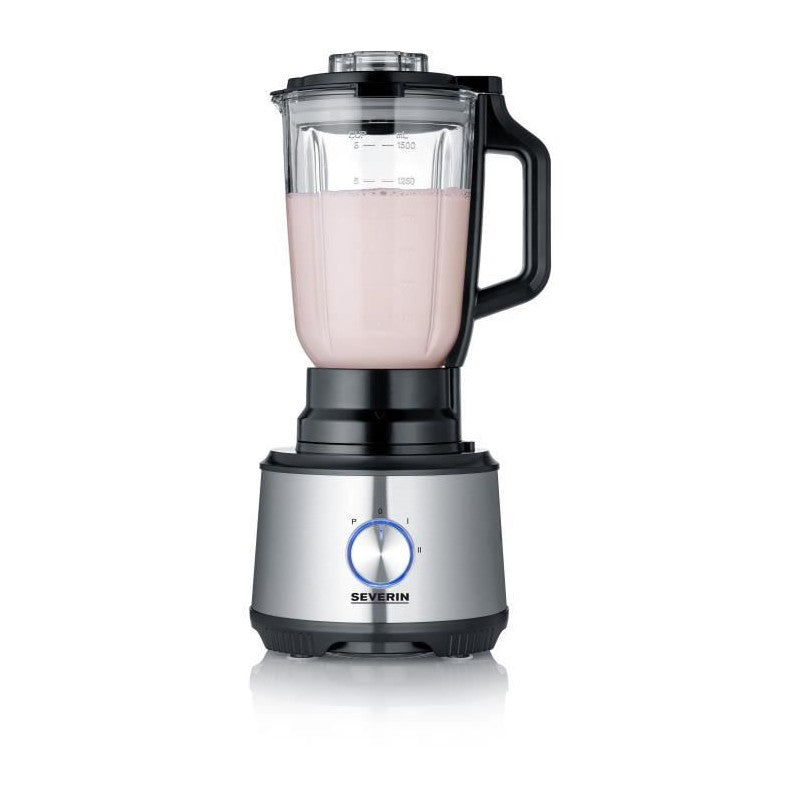 Km3892 Robot Multifonctions - 1200 W - Inox Et Noir - Blender 1,5 L - 2 Vitesses + Pulse Severin - Mathon - 2