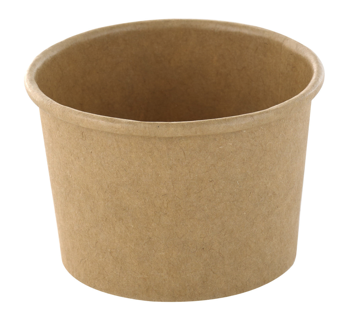 Pot à soupe et glace en carton kraft brun sans plastique, Waterbased 75ml Ø61mm, 50pcs FirstPack - Mathon